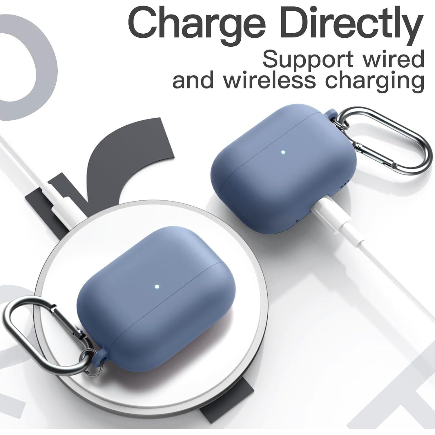 Funda de Silicona JETech para AirPods Pro 1ª/2ª Gen 2023/2022/2019