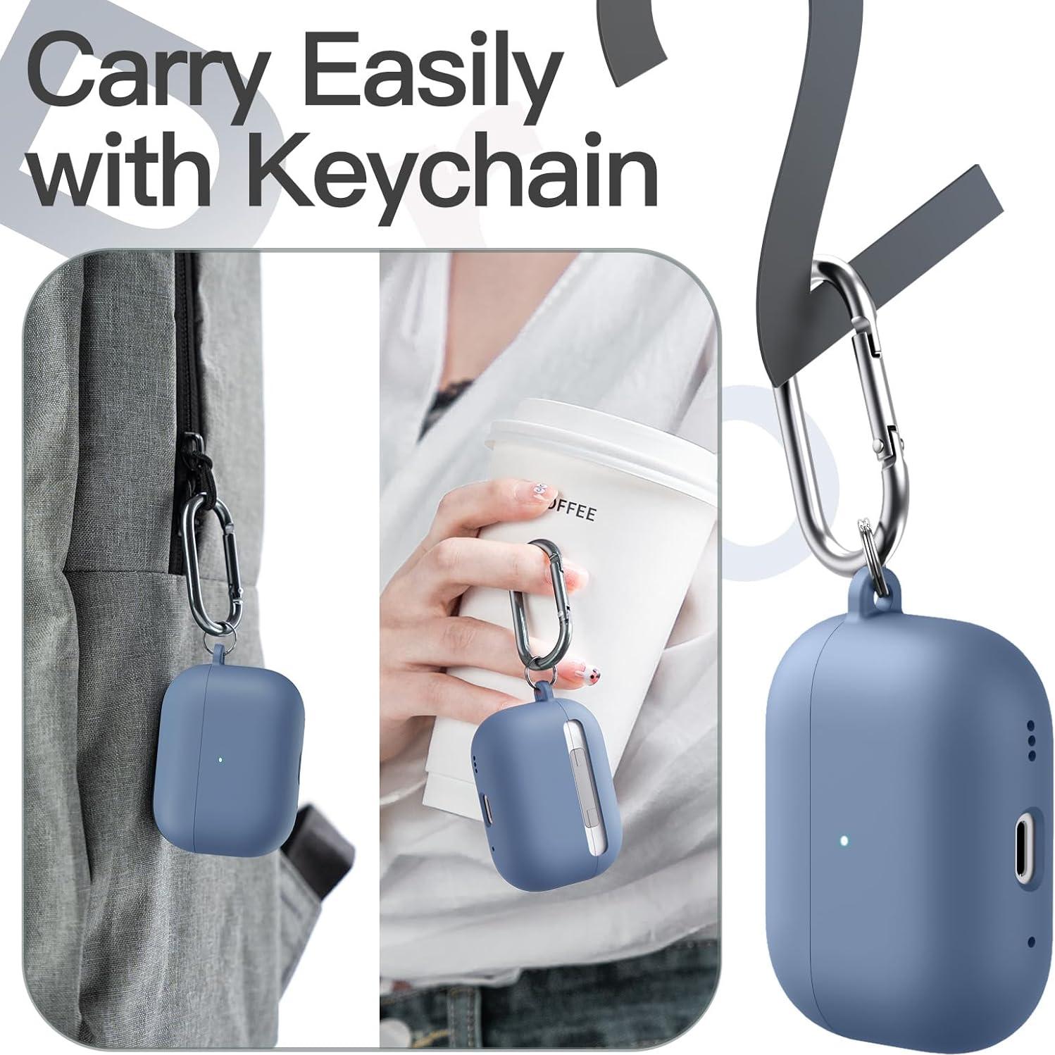 Funda de Silicona JETech para AirPods Pro 1ª/2ª Gen 2023/2022/2019