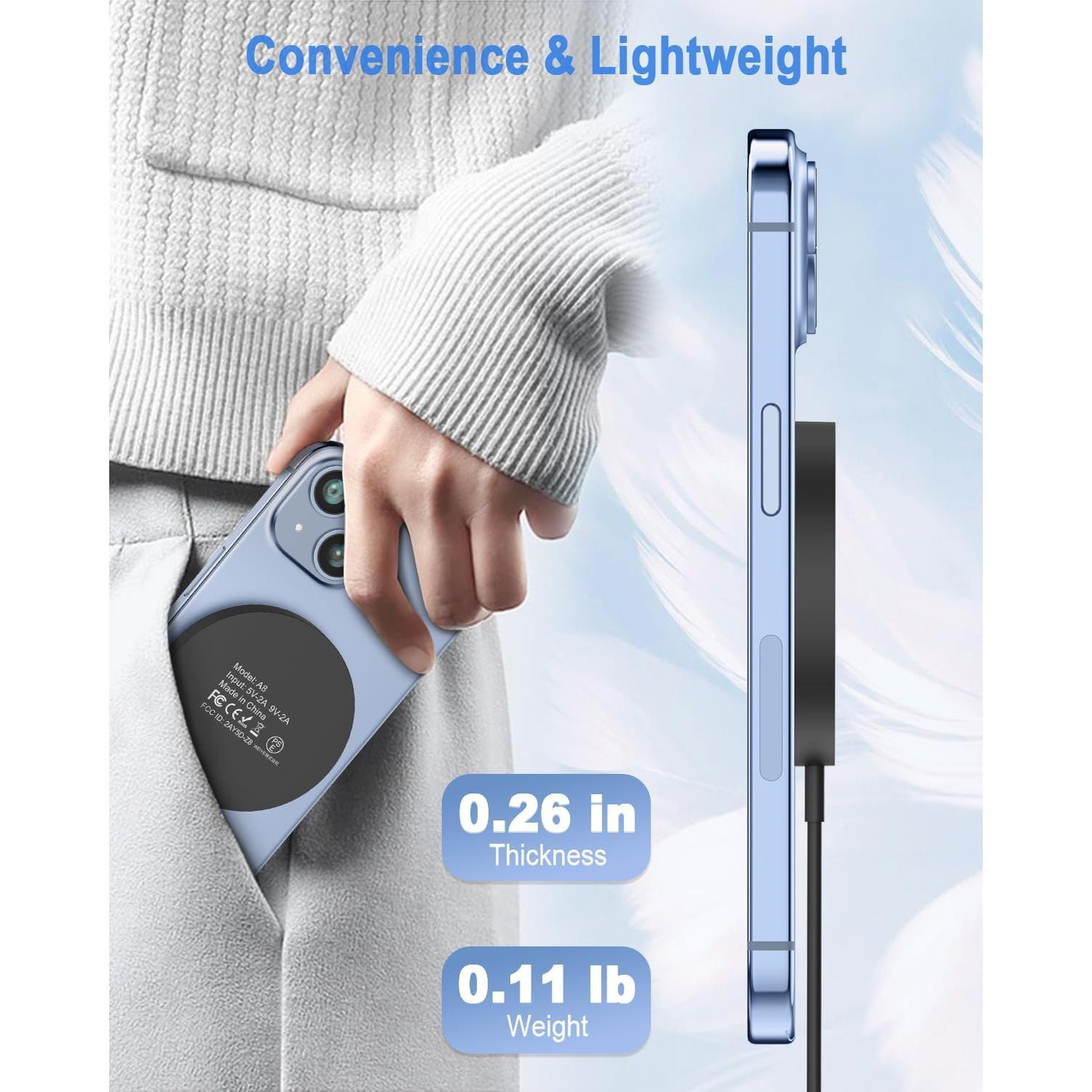 Cargador Inalámbrico Magnético YOUNGREEN 20W para iPhone 16/15/14/13/12