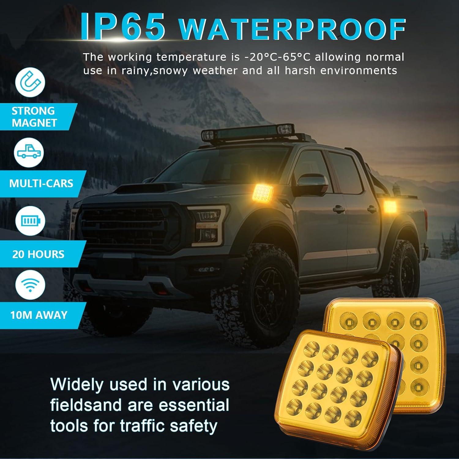 Luces de Emergencia LED Inalámbricas Markstor MST-06A Ámbar