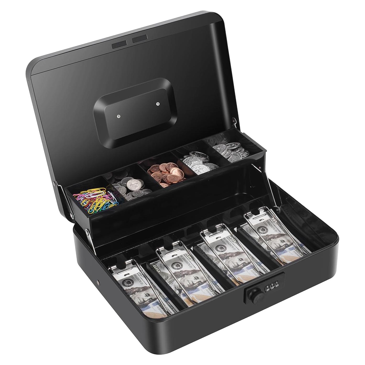 Caja de Dinero Crinwaki con Cerradura de Combinación 30x24x9cm