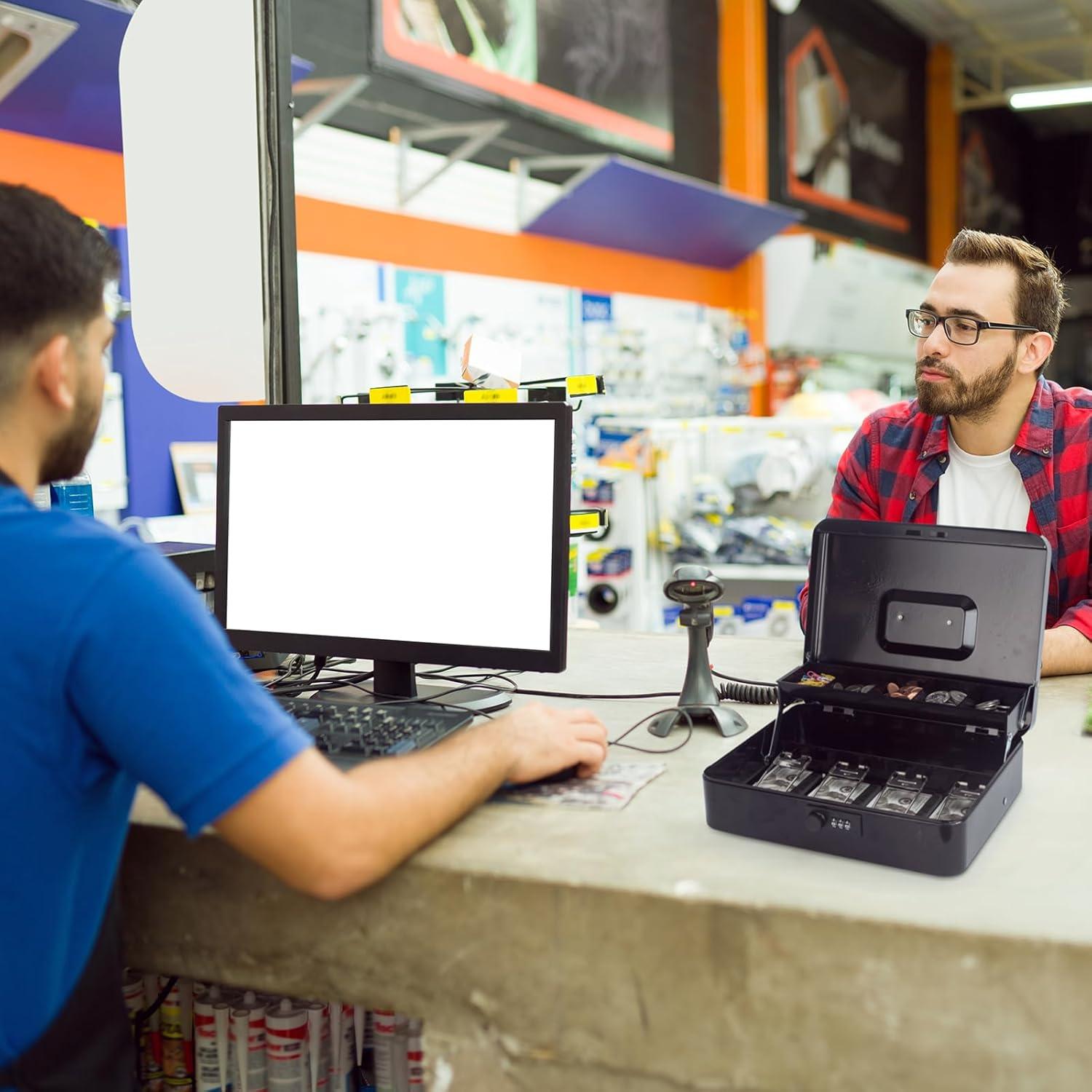 Caja de Dinero Crinwaki con Cerradura de Combinación 30x24x9cm