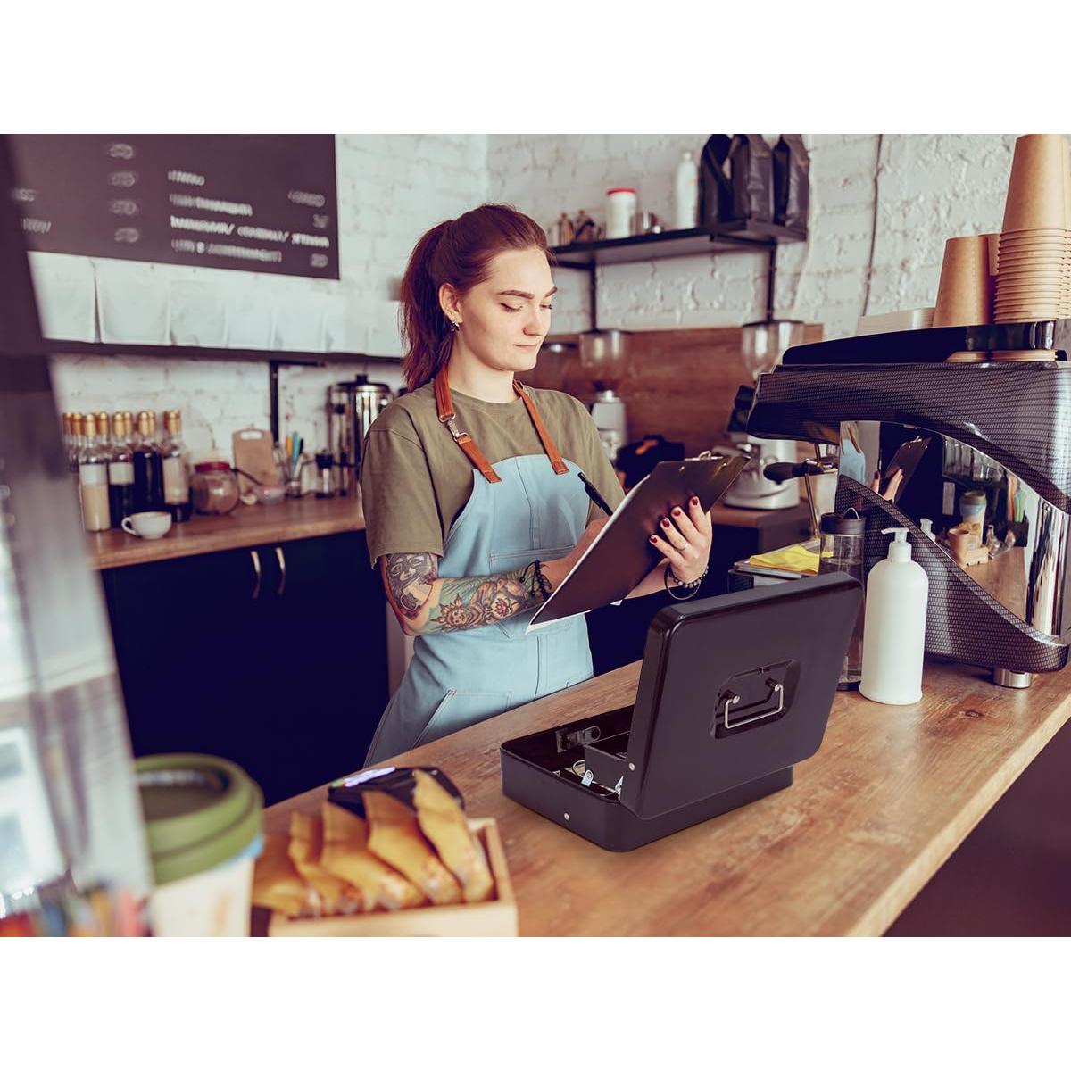 Caja de Dinero Crinwaki con Cerradura de Combinación 30x24x9cm