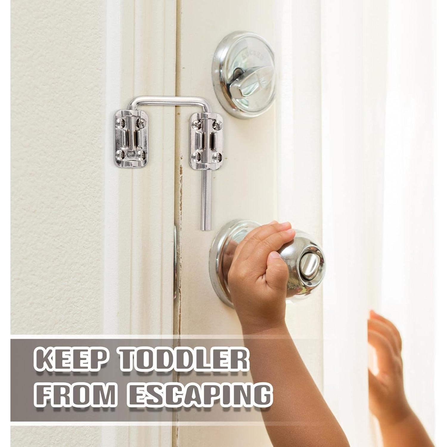 Cerradura de Bucle Hicarer para Puerta Corredera 5.08 cm Níquel