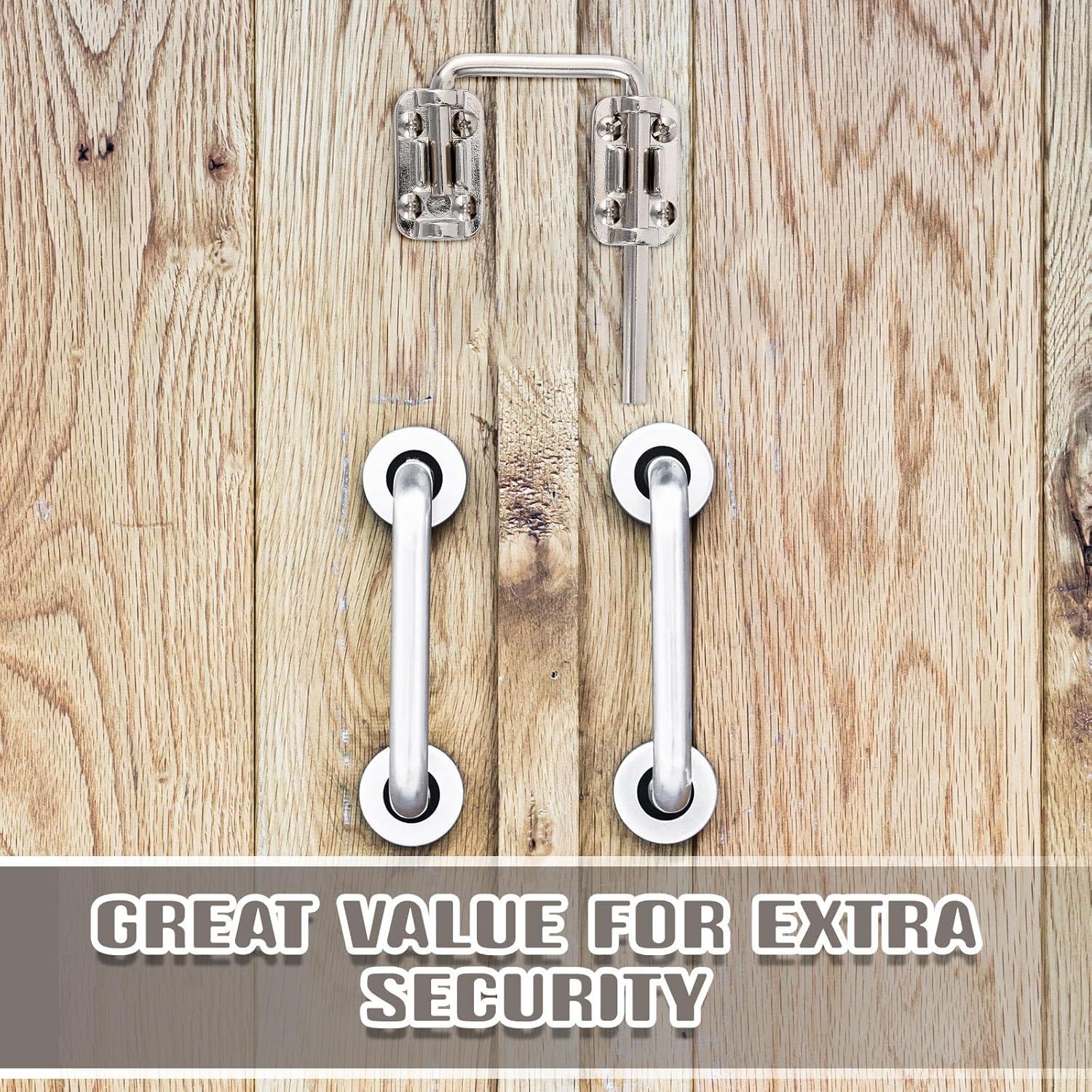 Cerradura de Bucle Hicarer para Puerta Corredera 5.08 cm Níquel