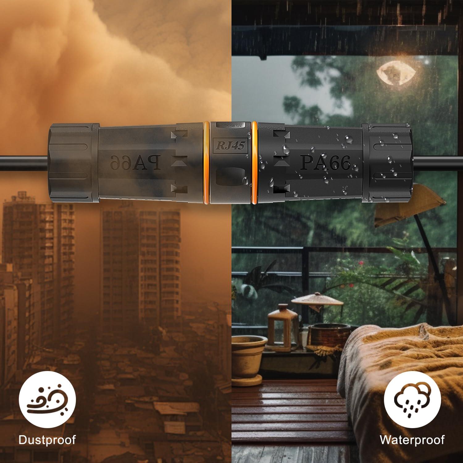 Acoplador RJ45 a Prueba de Agua Dingsun IP68 12 Unidades