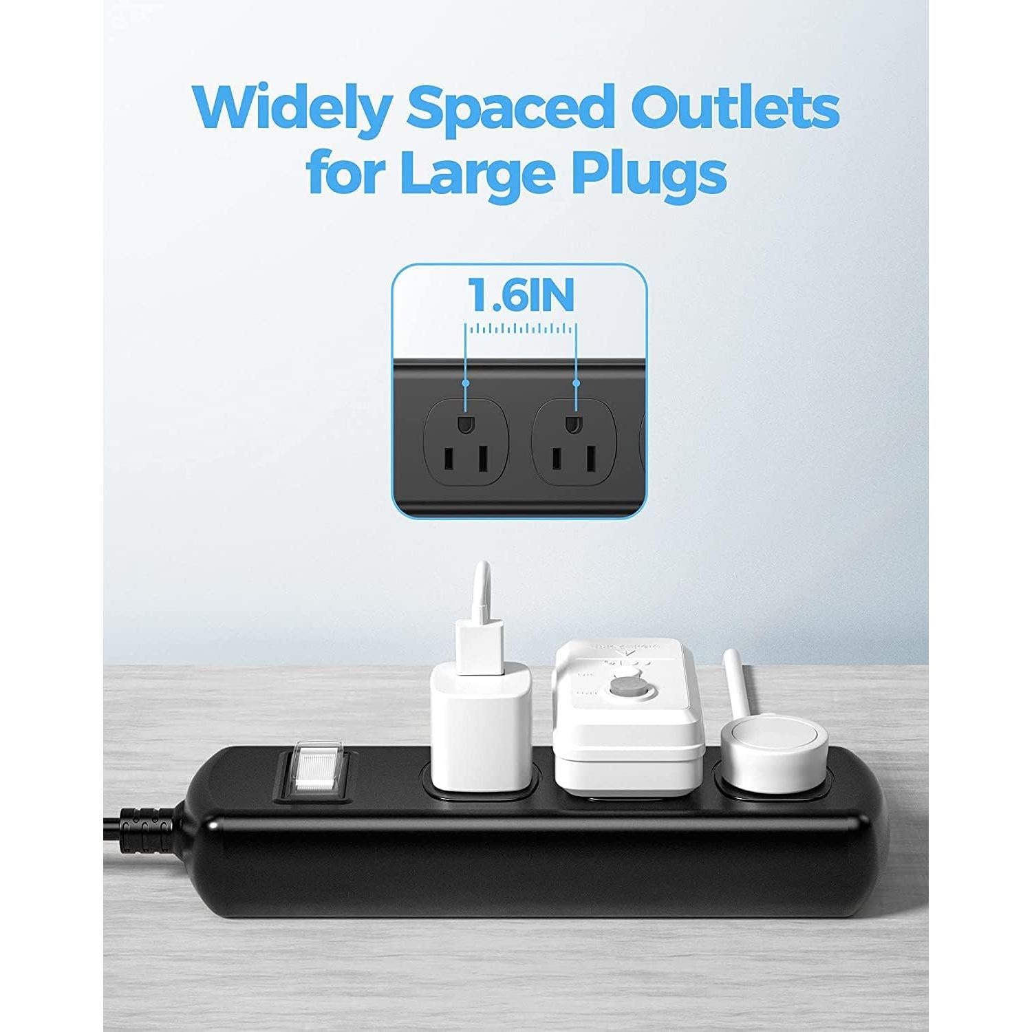 Toma de Corriente Exterior EIGSO IPX6 3 Salidas 4.57m