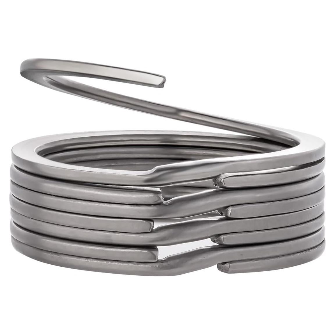 Anillas de Llave BANG TI Titanio 30mm 5 Piezas Gris