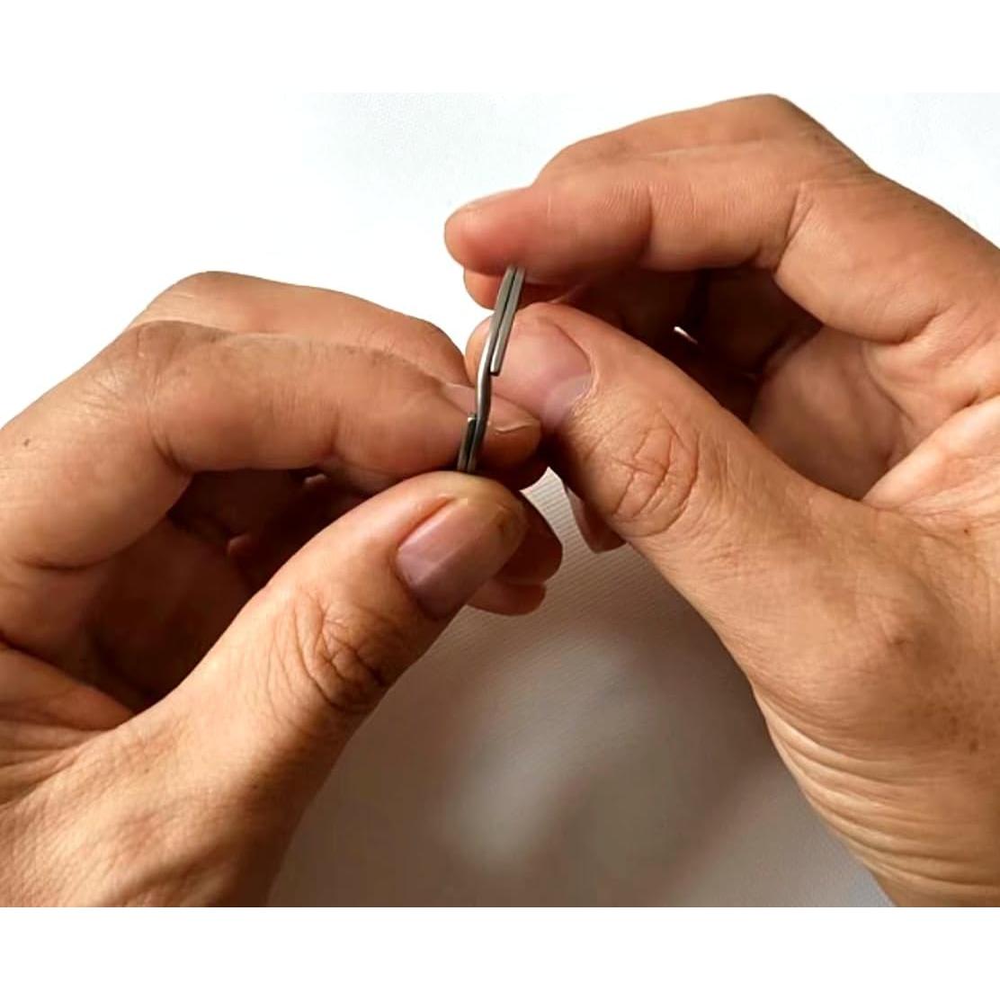 Anillas de Llave BANG TI Titanio 30mm 5 Piezas Gris