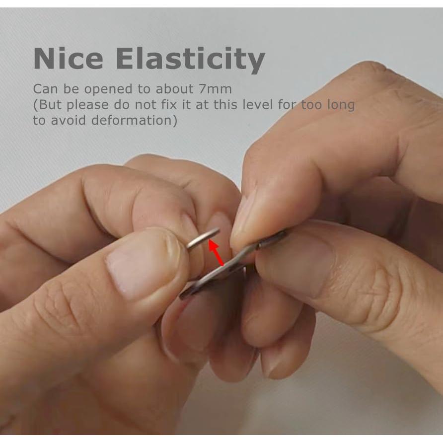 Anillas de Llave BANG TI Titanio 30mm 5 Piezas Gris