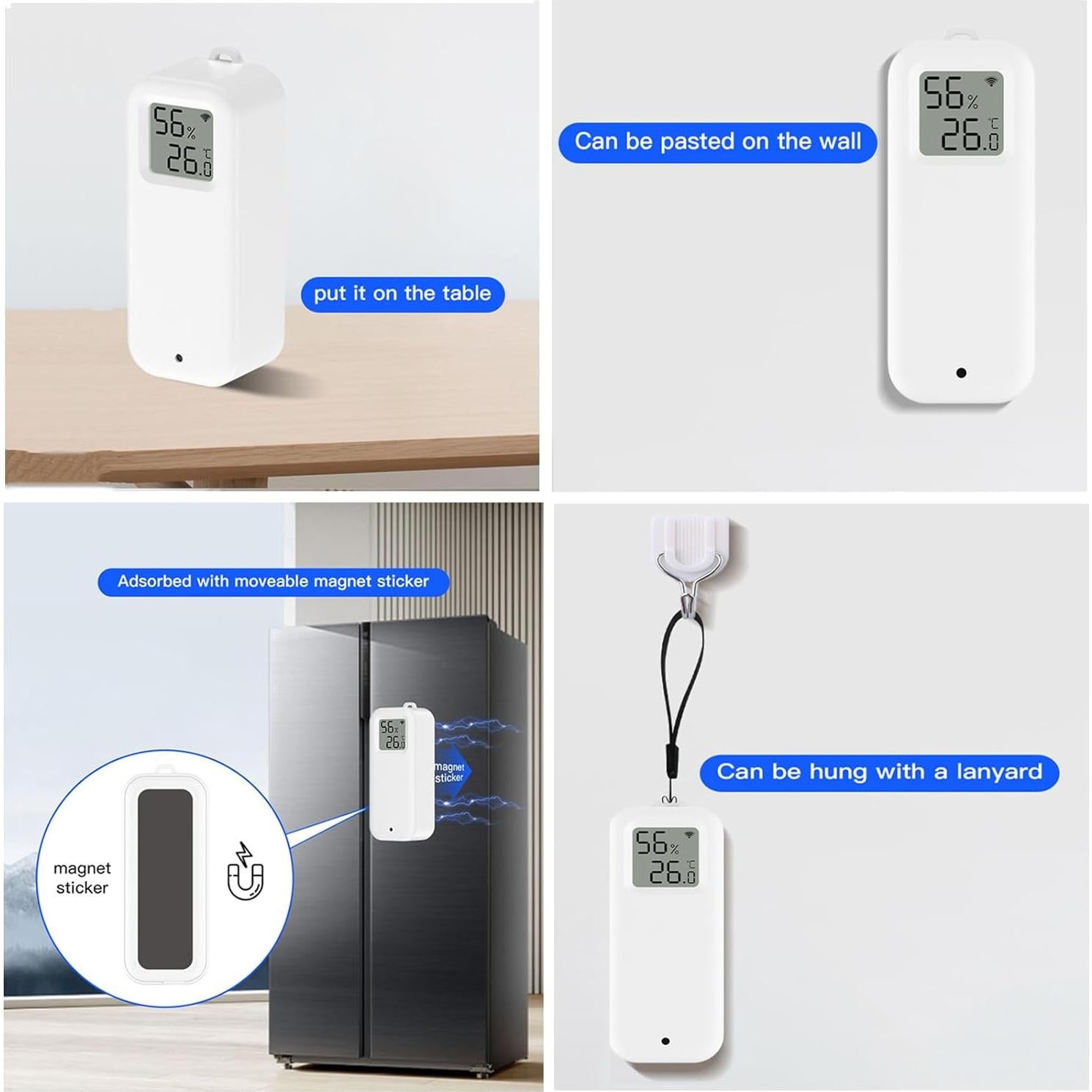 Termómetro e Higrómetro Inteligente WiFi SENCKIT TH13Y
