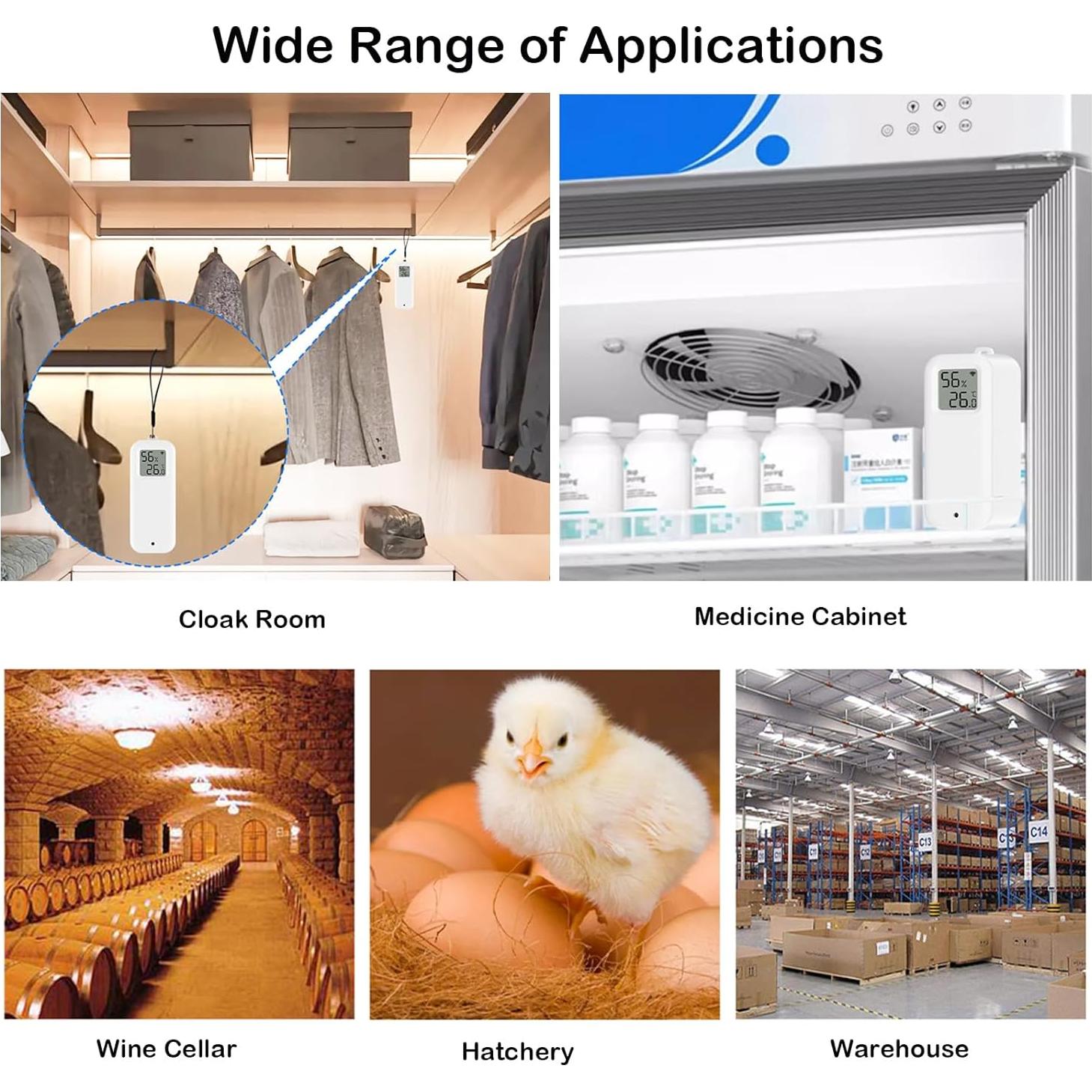 Termómetro e Higrómetro Inteligente WiFi SENCKIT TH13Y