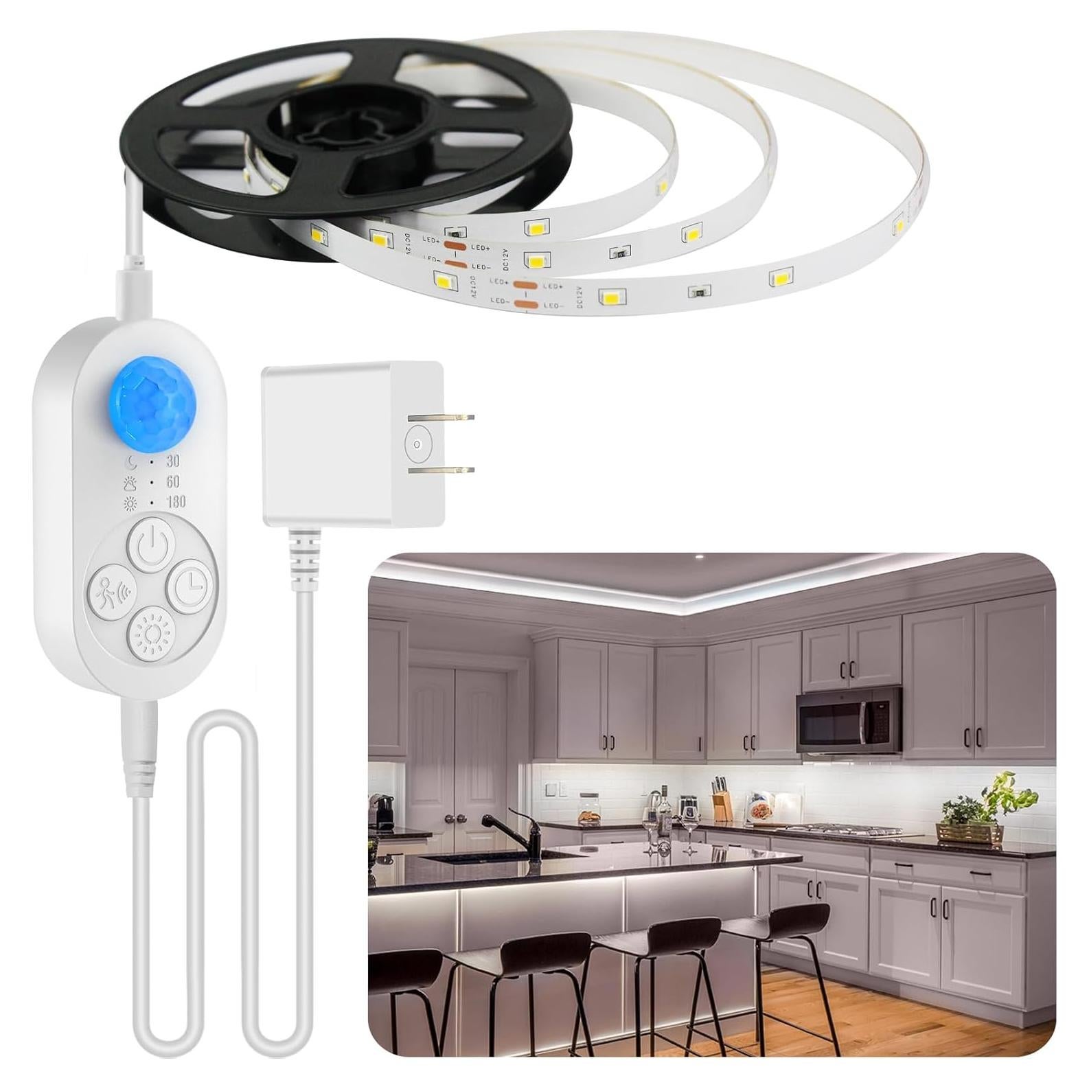 Tira de Luz LED orgaror 1.0m con Sensor de Movimiento y Regulador