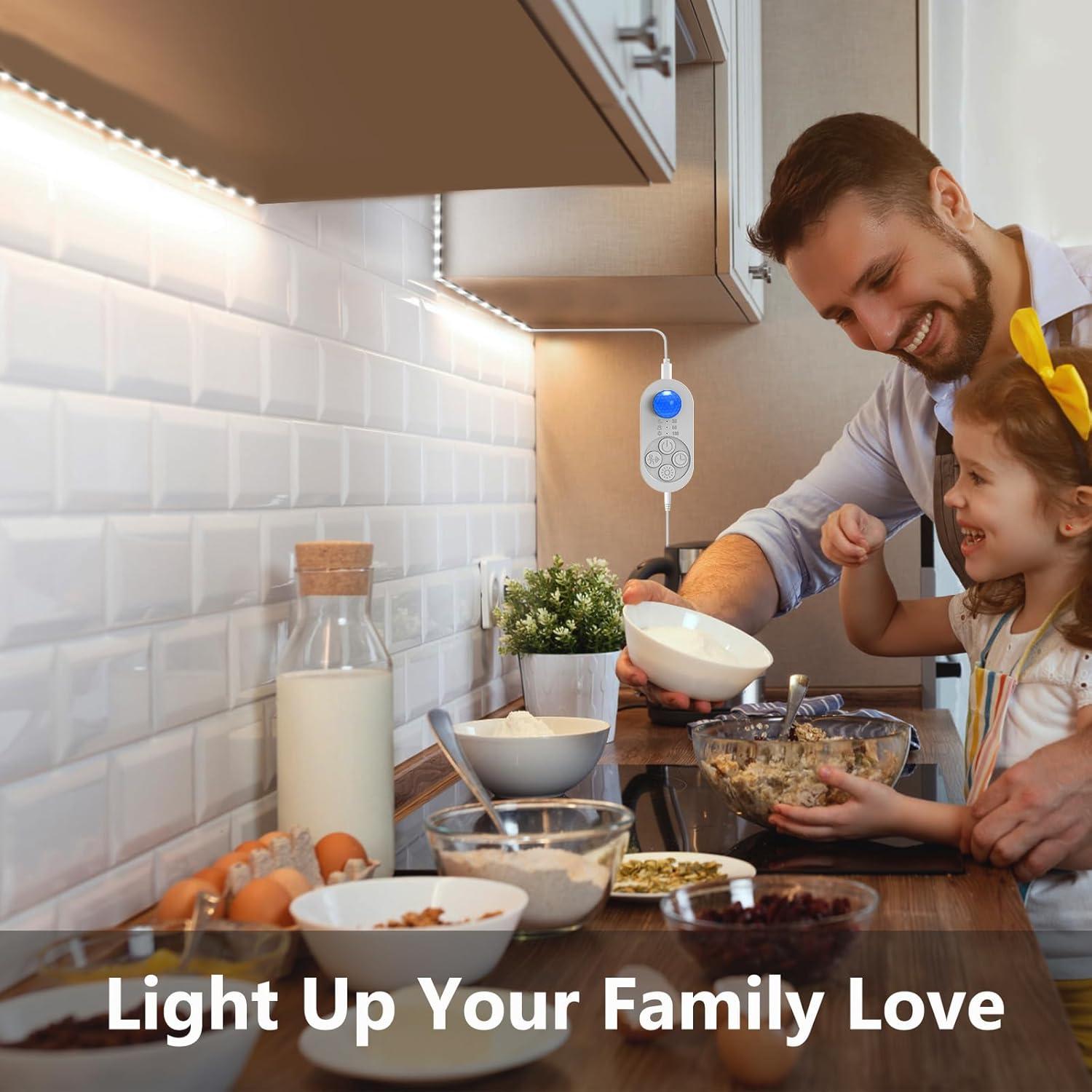 Tira de Luz LED orgaror 1.0m con Sensor de Movimiento y Regulador