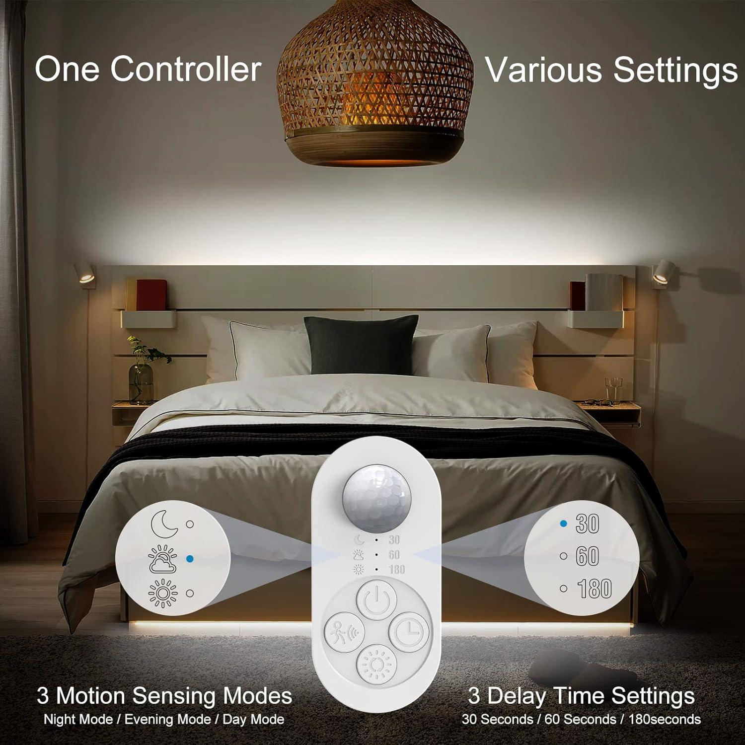 Tira de Luz LED orgaror 1.0m con Sensor de Movimiento y Regulador