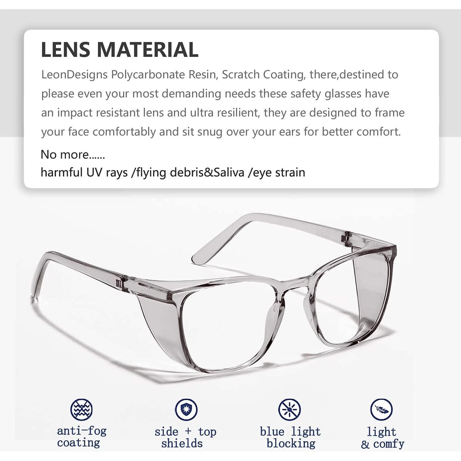 Gafas de Seguridad LeonDesigns Antivaho UV400 Unisex