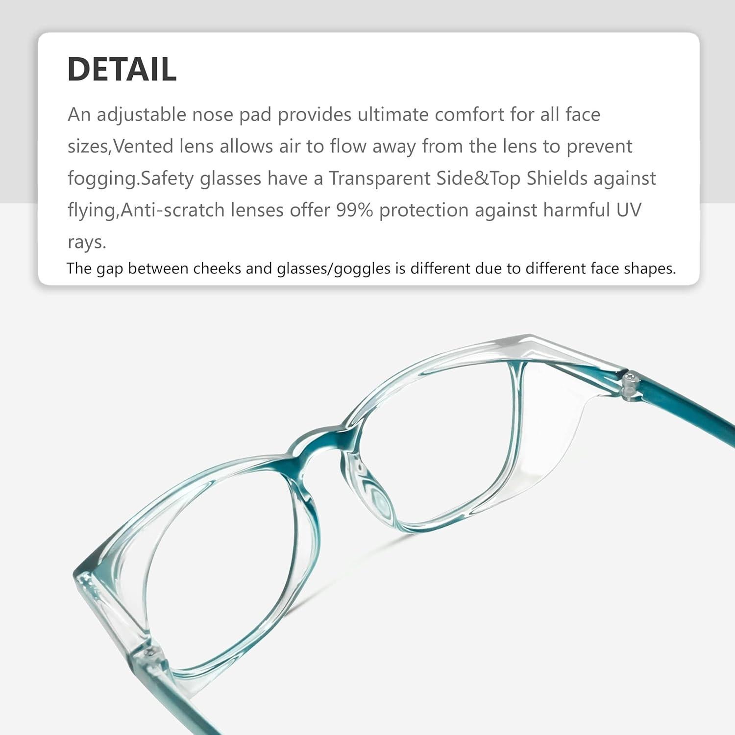 Gafas de Seguridad LeonDesigns Antivaho UV Azul