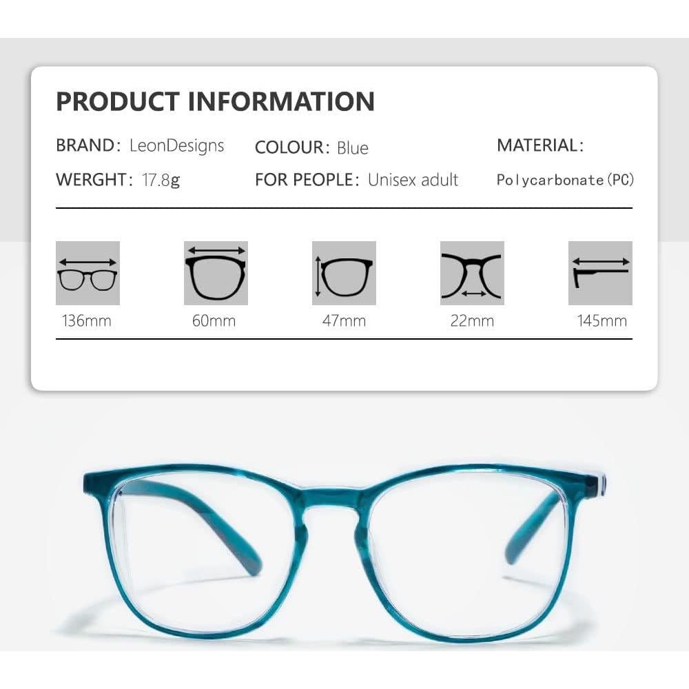 Gafas de Seguridad LeonDesigns Antivaho UV Azul