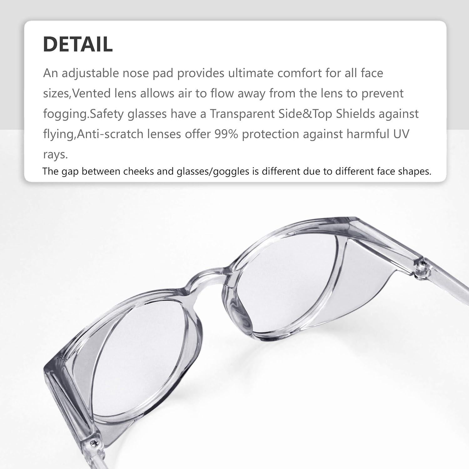 Gafas de Seguridad Antivaho LeonDesigns UV400 Negras