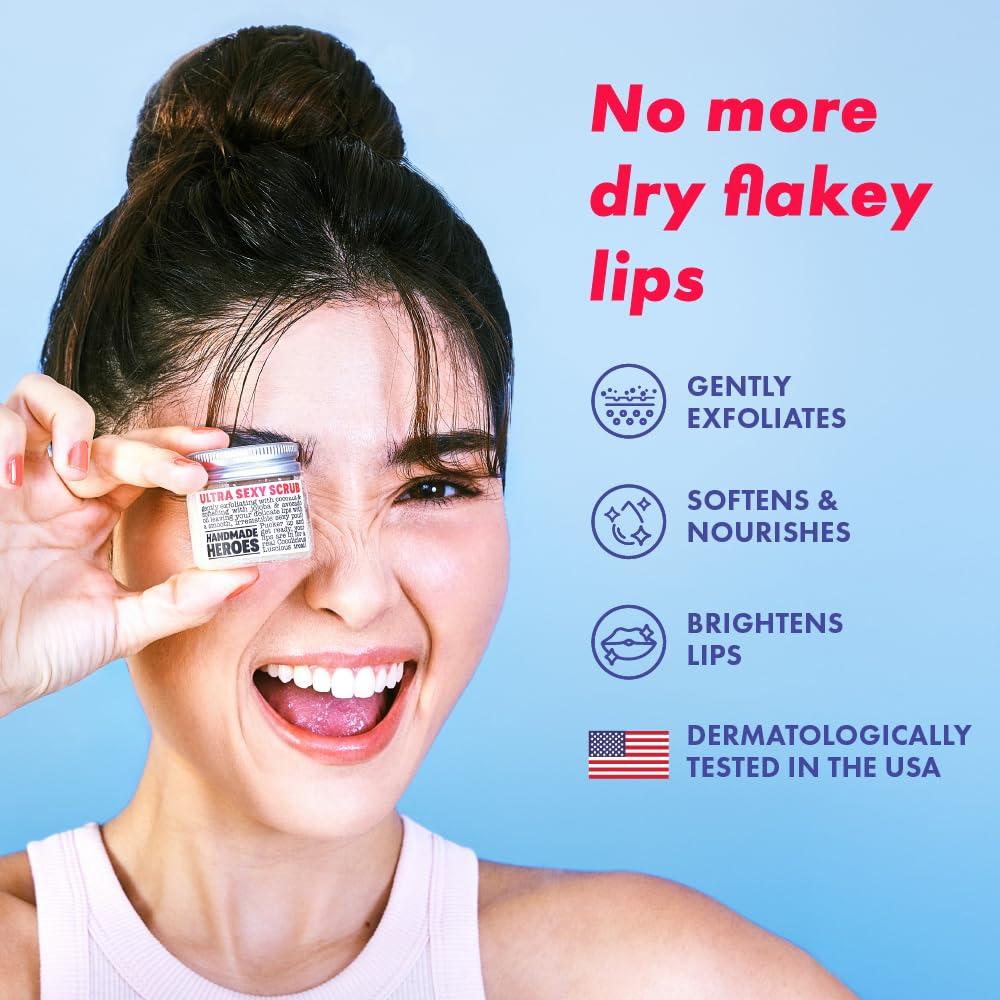 Exfoliante Labial Natural Handmade Heroes Coco 28g Vegano