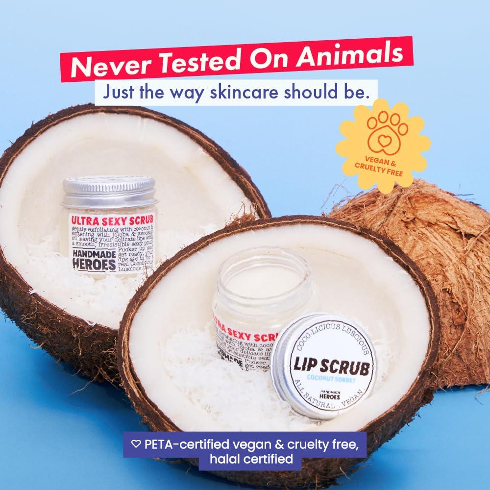 Exfoliante Labial Natural Handmade Heroes Coco 28g Vegano