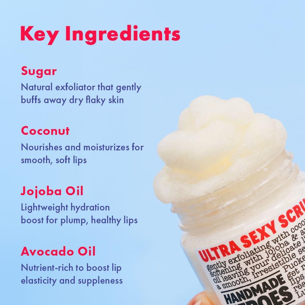 Exfoliante Labial Natural Handmade Heroes Coco 28g Vegano