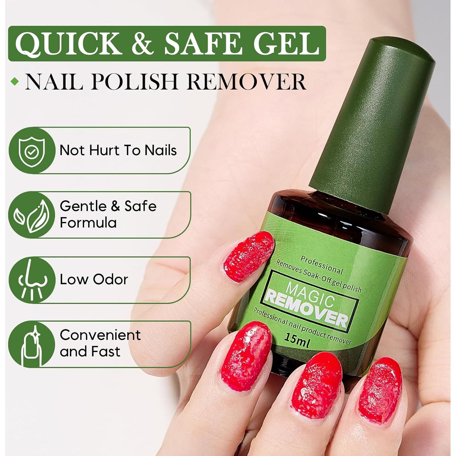 Removedor de Esmalte de Uñas en Gel COSMOO 15ml x2 Rápido