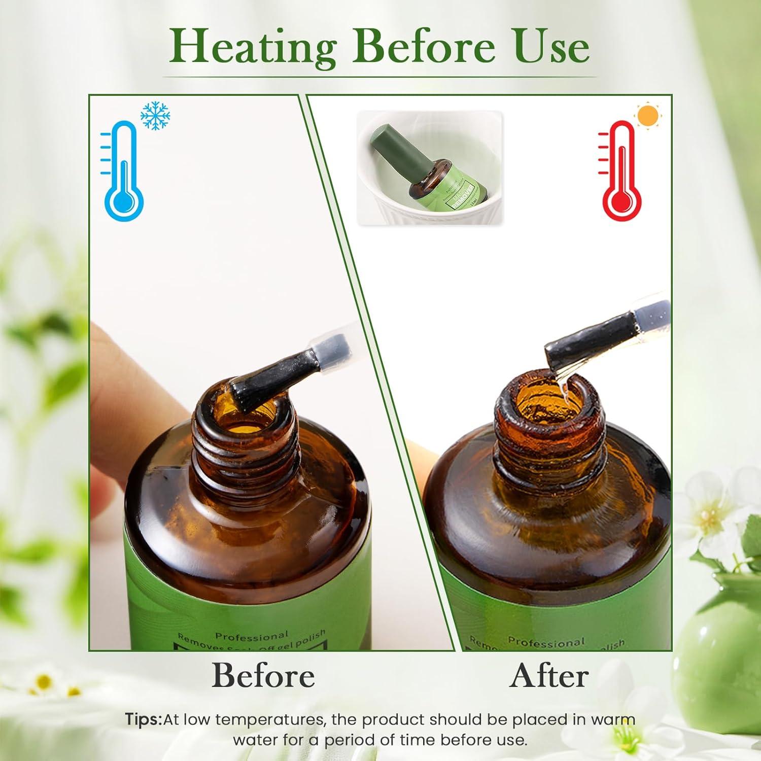 Removedor de Esmalte de Uñas en Gel COSMOO 15ml x2 Rápido