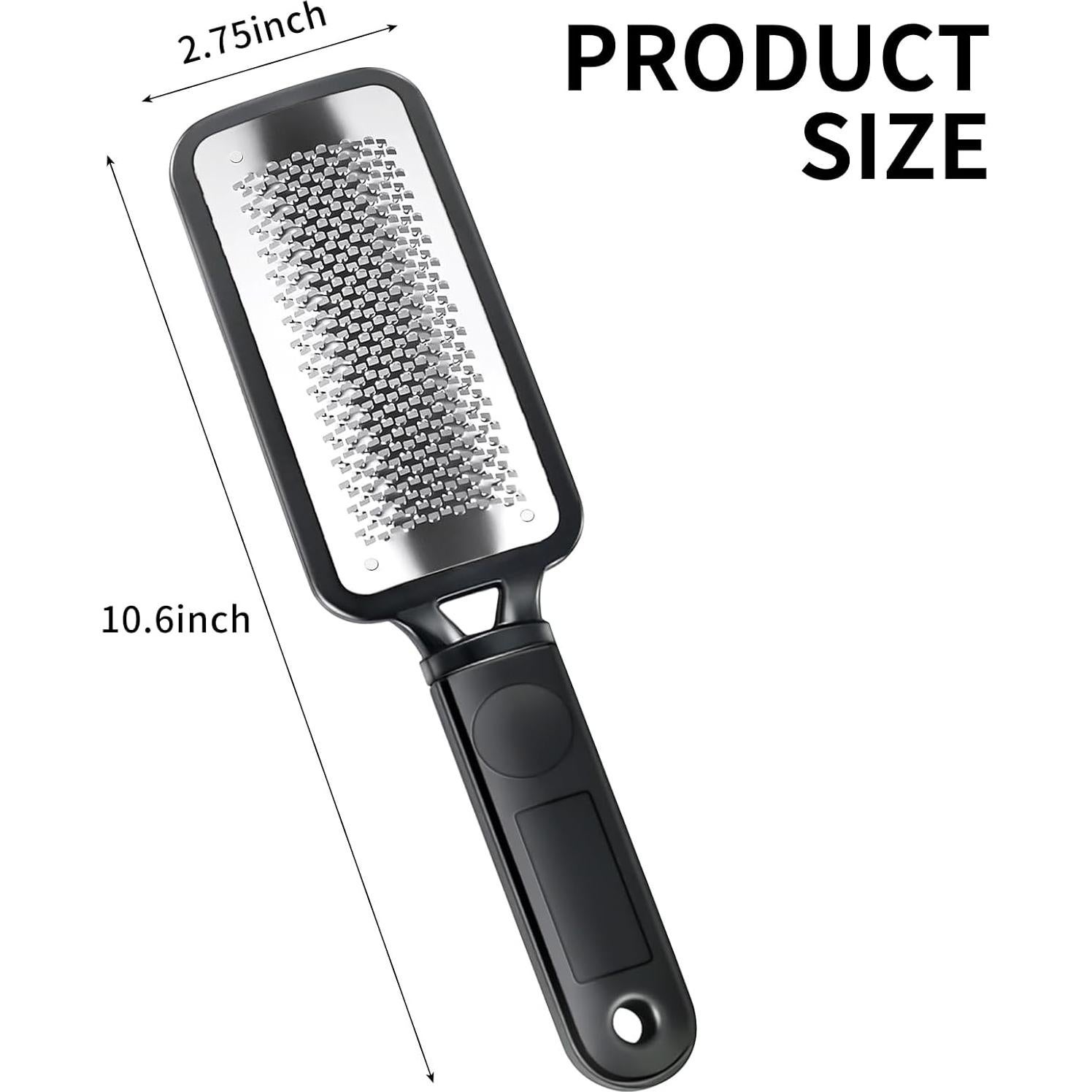 Lima de Pie Profesional TOPMEET de Acero Inoxidable - Negro