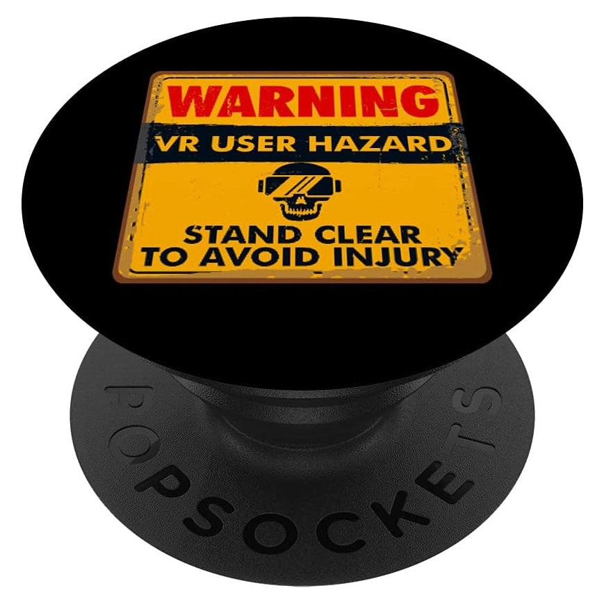 PopSockets Gafas VR Peligro Usuario 3D Soporte Expandible