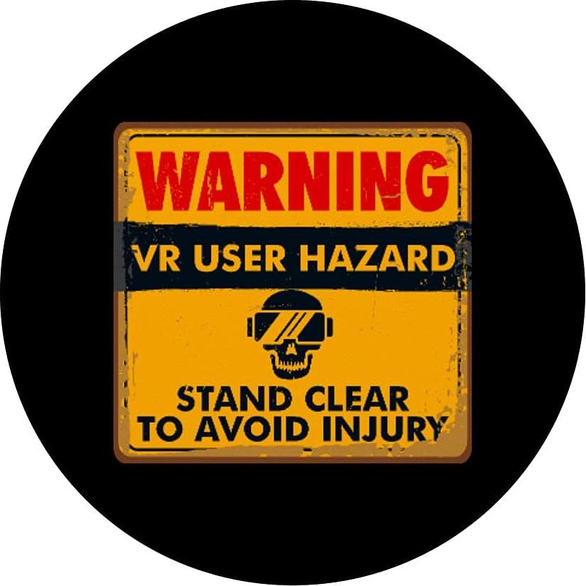 PopSockets Gafas VR Peligro Usuario 3D Soporte Expandible