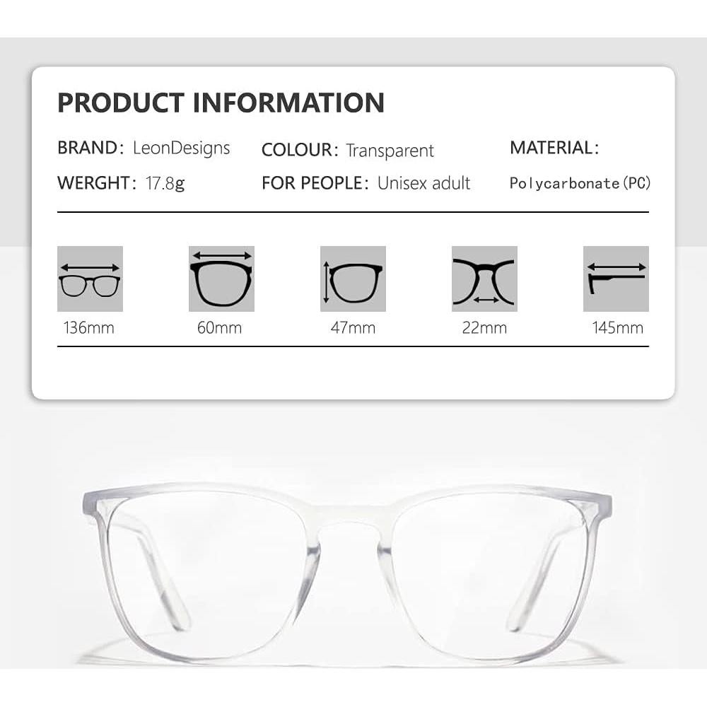 Gafas de Seguridad LeonDesigns Antivaho UV400 Unisex