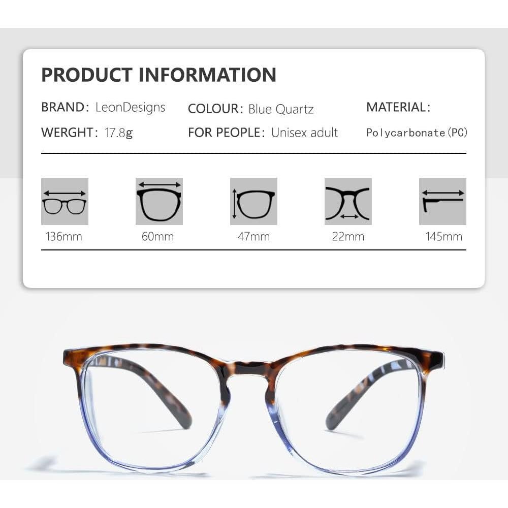 Gafas de Seguridad LeonDesigns Antivaho UV Azul