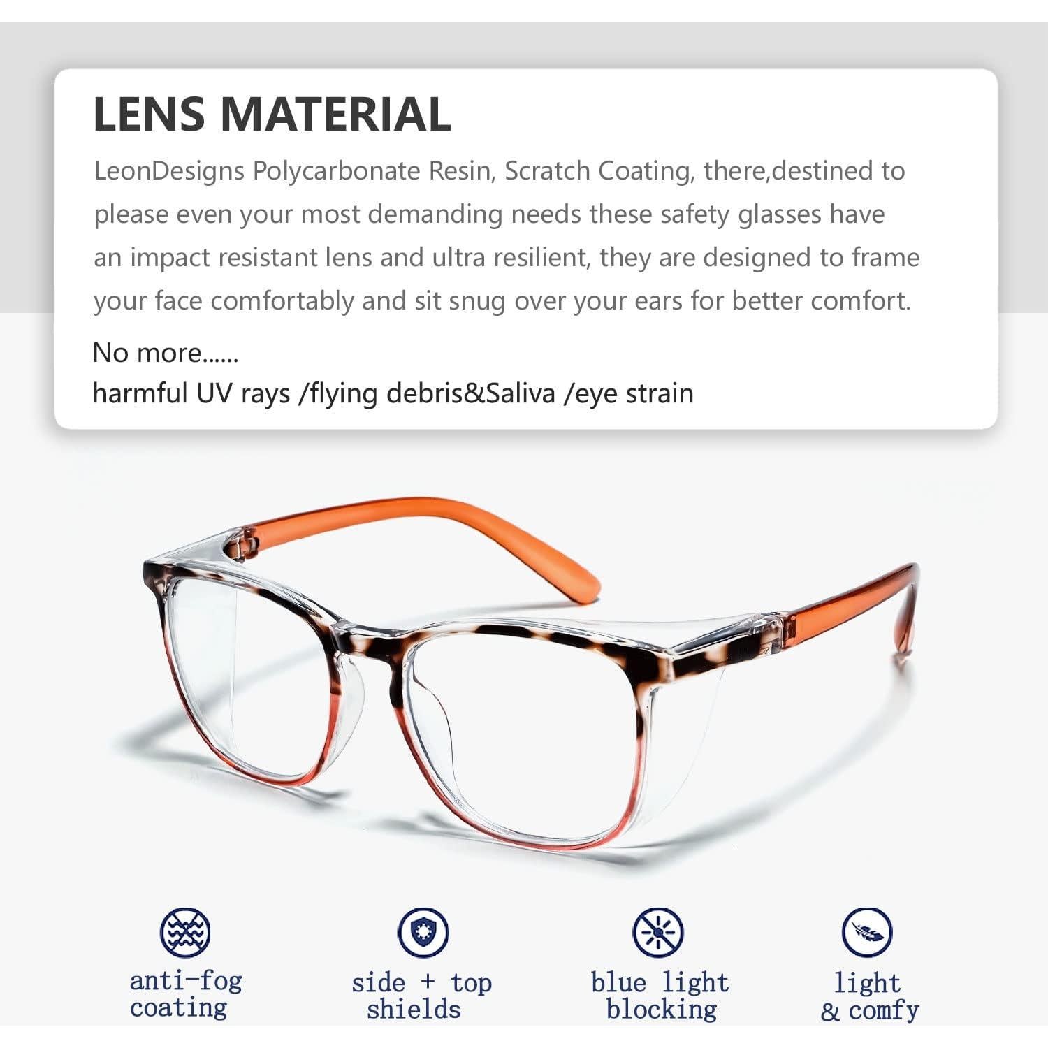 Gafas de Seguridad LeonDesigns Antivaho UV400 Unisex