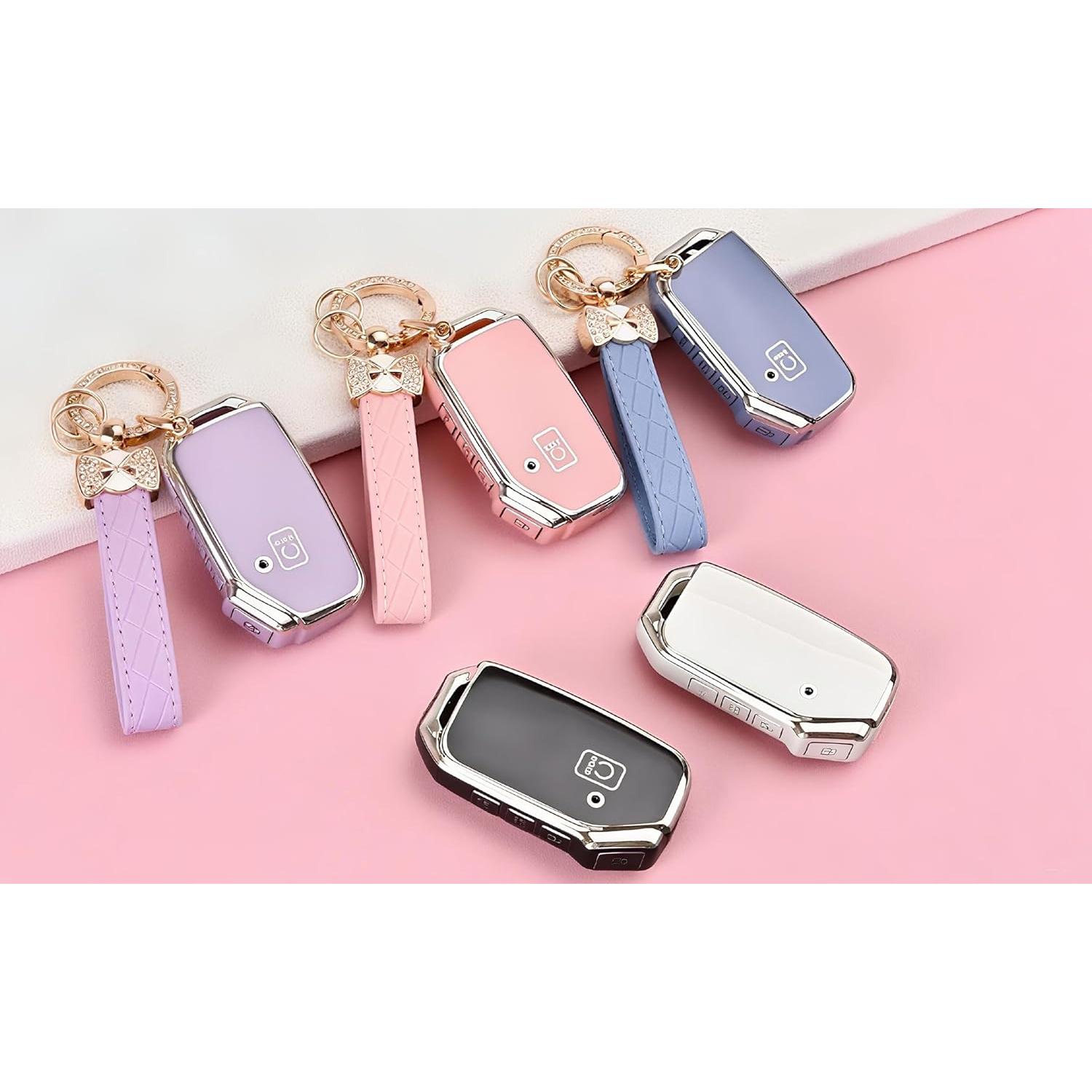 Cubierta de Llavero Kia TECARATE Negra 5 Botones TPU