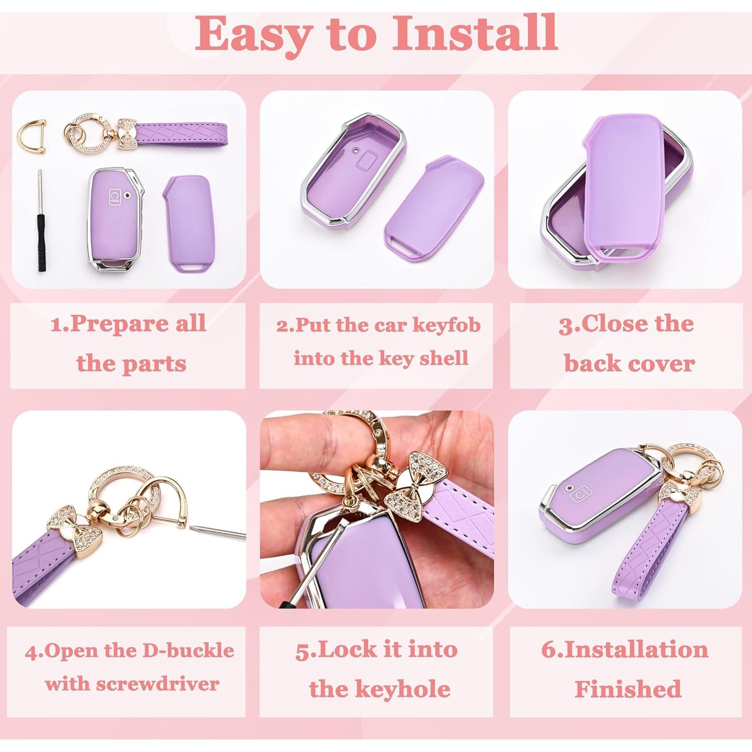 Cubierta de Llavero Kia TECARATE Negra 5 Botones TPU