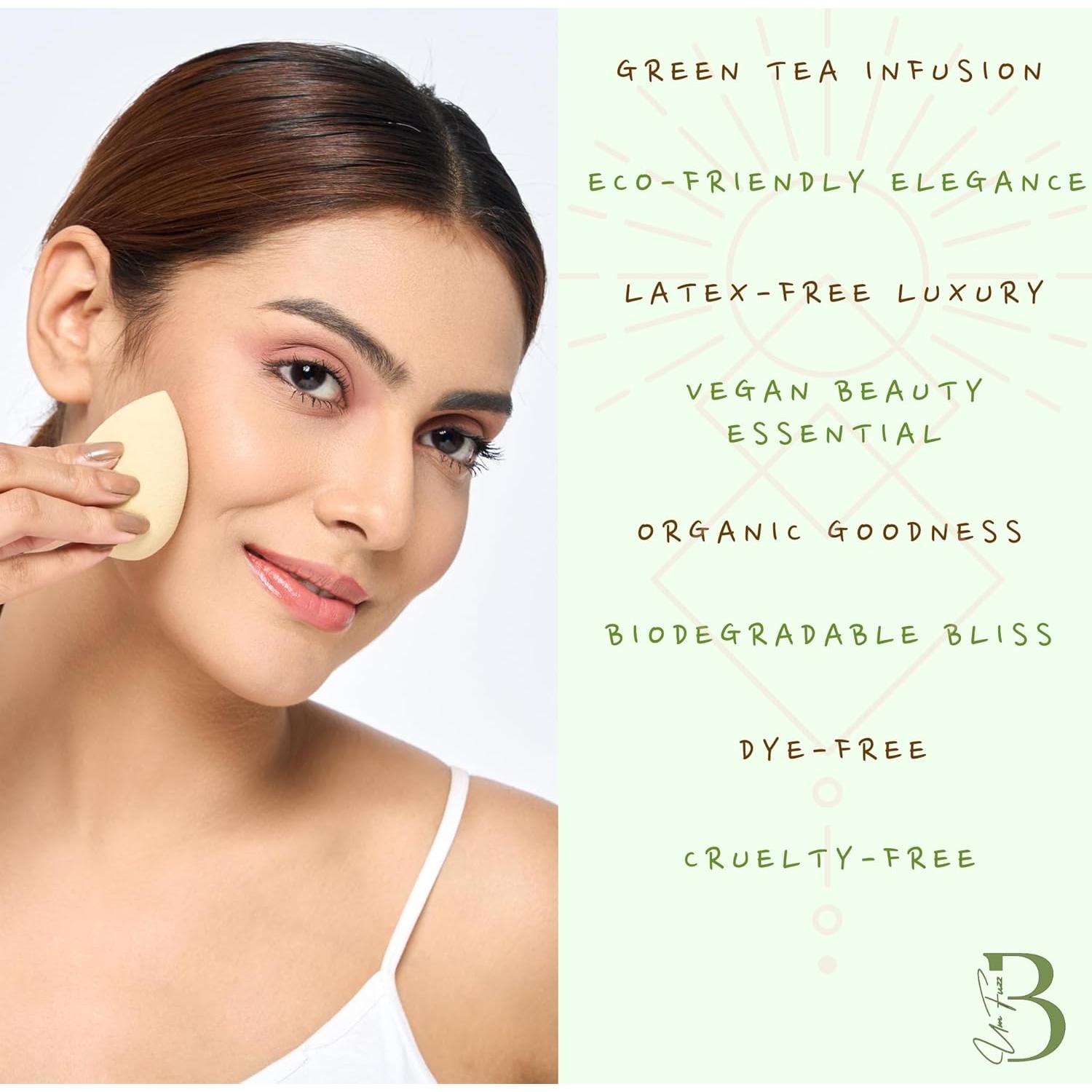 Esponja de Maquillaje Ecológica Bumfuzz - Té Verde 1 Cuenta