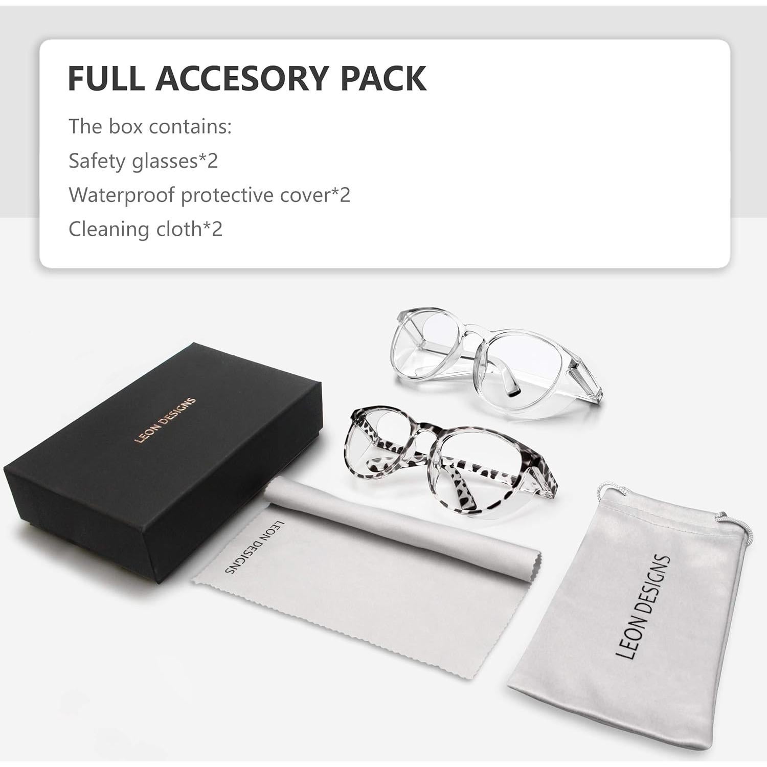 Gafas de seguridad LeonDesigns antiempañantes UV400