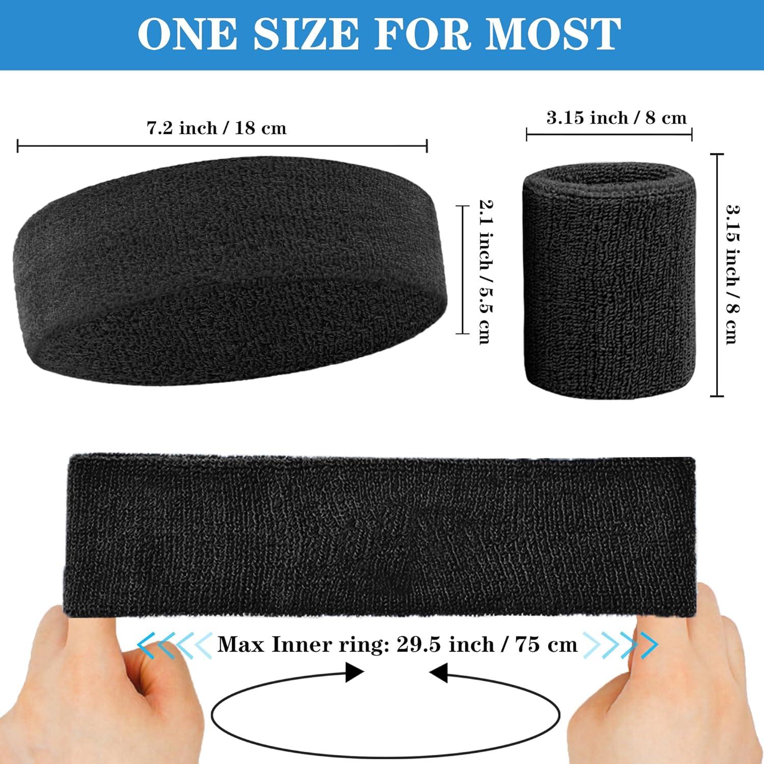 Juego de 6 Bandas para Sudor IMAGERIO - 2 Diademas y 4 Muñequera