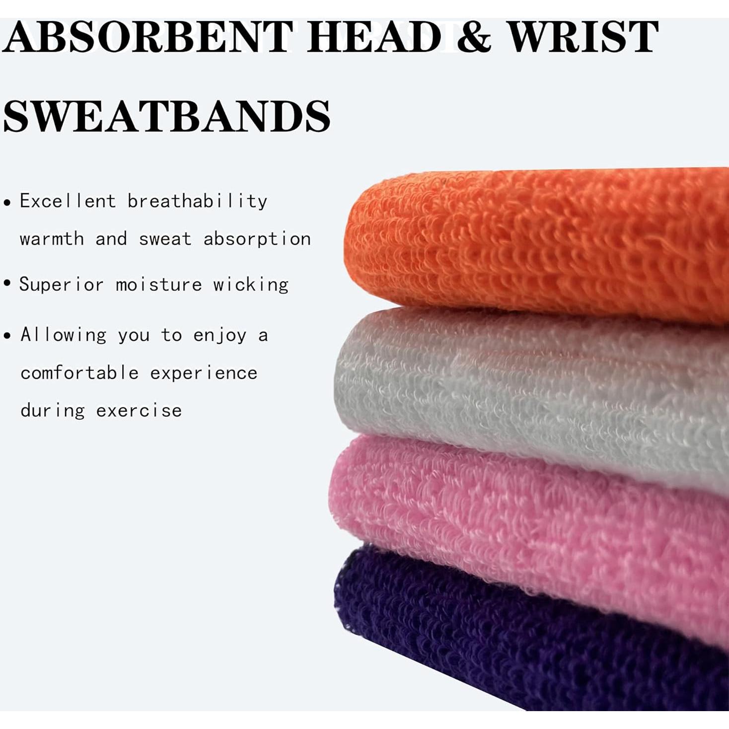 Juego de 6 Bandas para Sudor IMAGERIO - 2 Diademas y 4 Muñequera