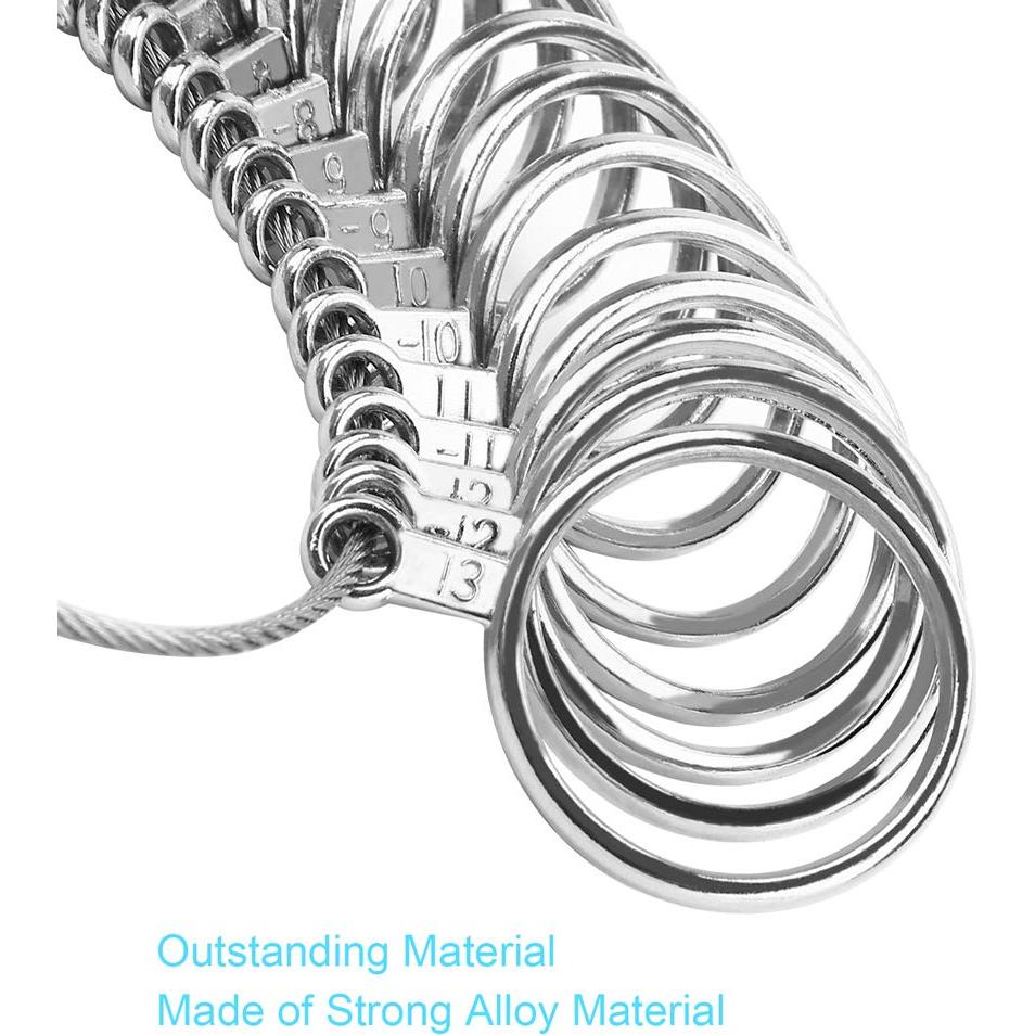 Medidor de Talla de Anillo UUBAAR 27 Piezas 0-13