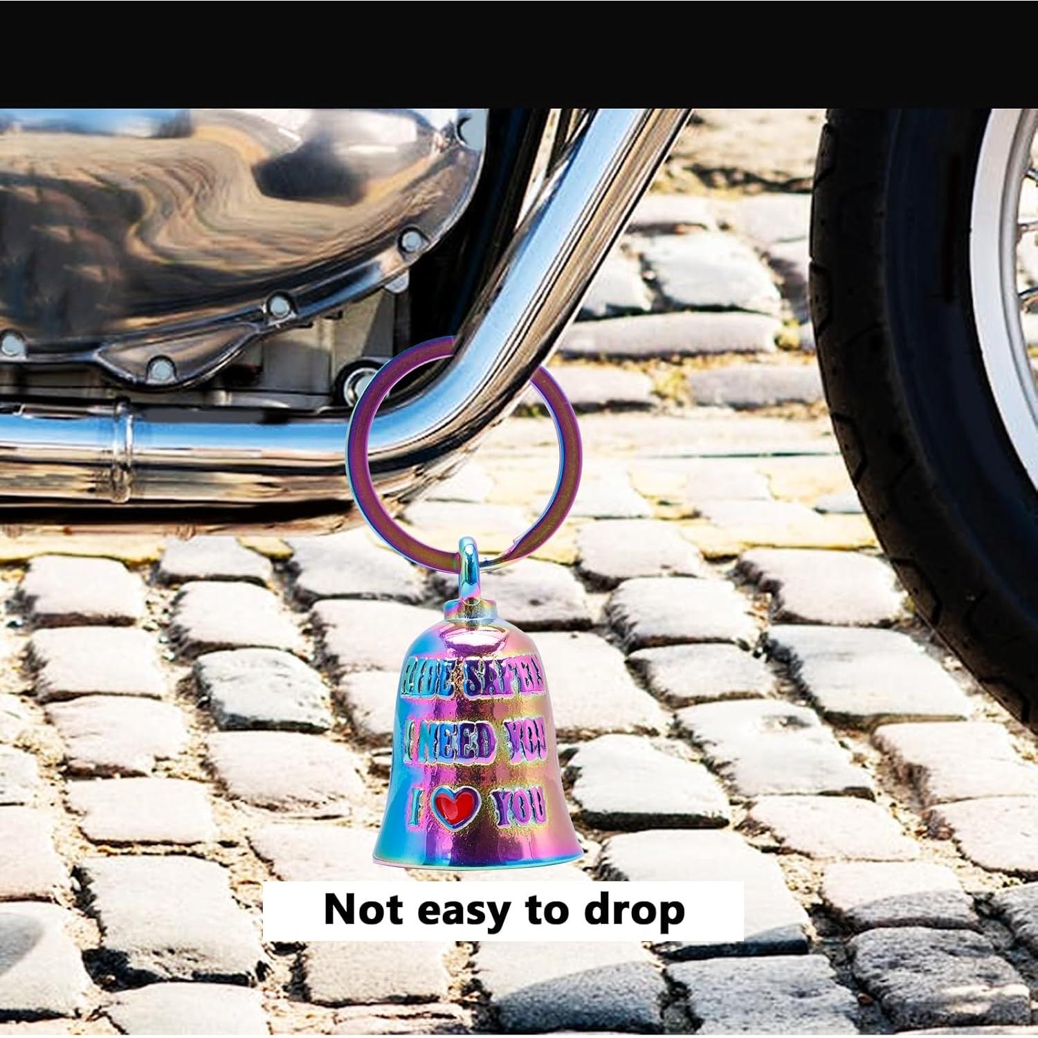 Campana de Motocicleta CYZBTBl 3D Arcoíris - Seguridad y Suerte