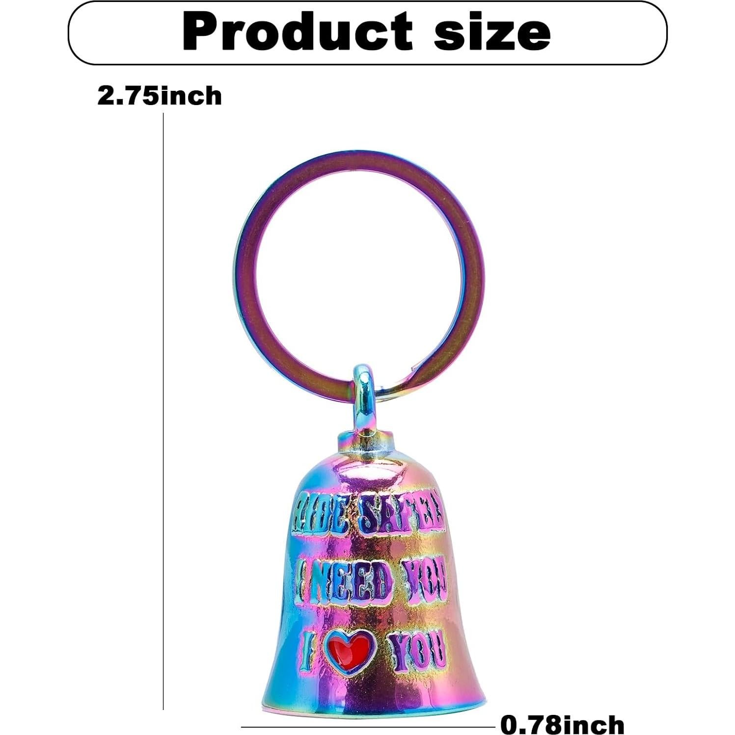 Campana de Motocicleta CYZBTBl 3D Arcoíris - Seguridad y Suerte