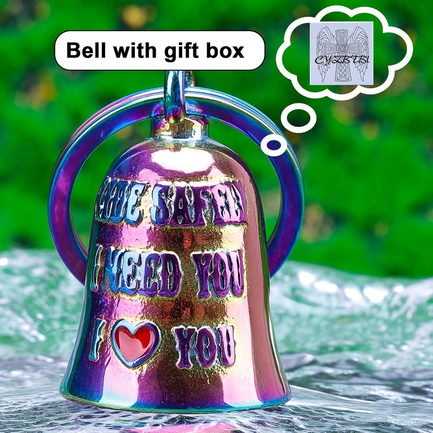 Campana de Motocicleta CYZBTBl 3D Arcoíris - Seguridad y Suerte