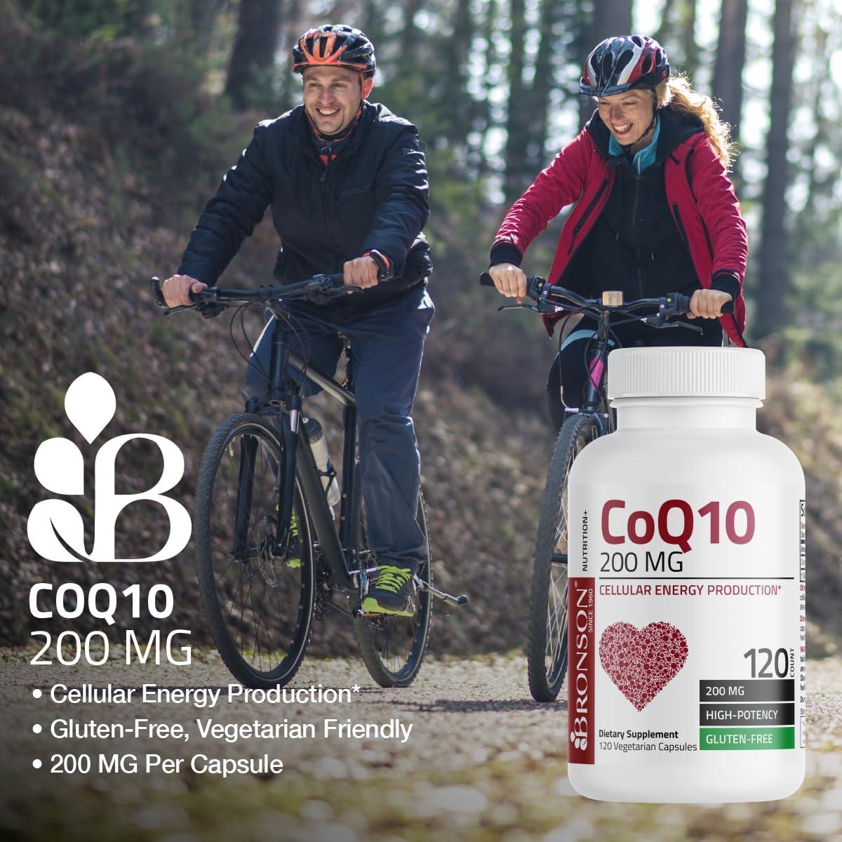 Bronson CoQ10 200 MG Alta Potencia 60 Cápsulas Vegetarianas