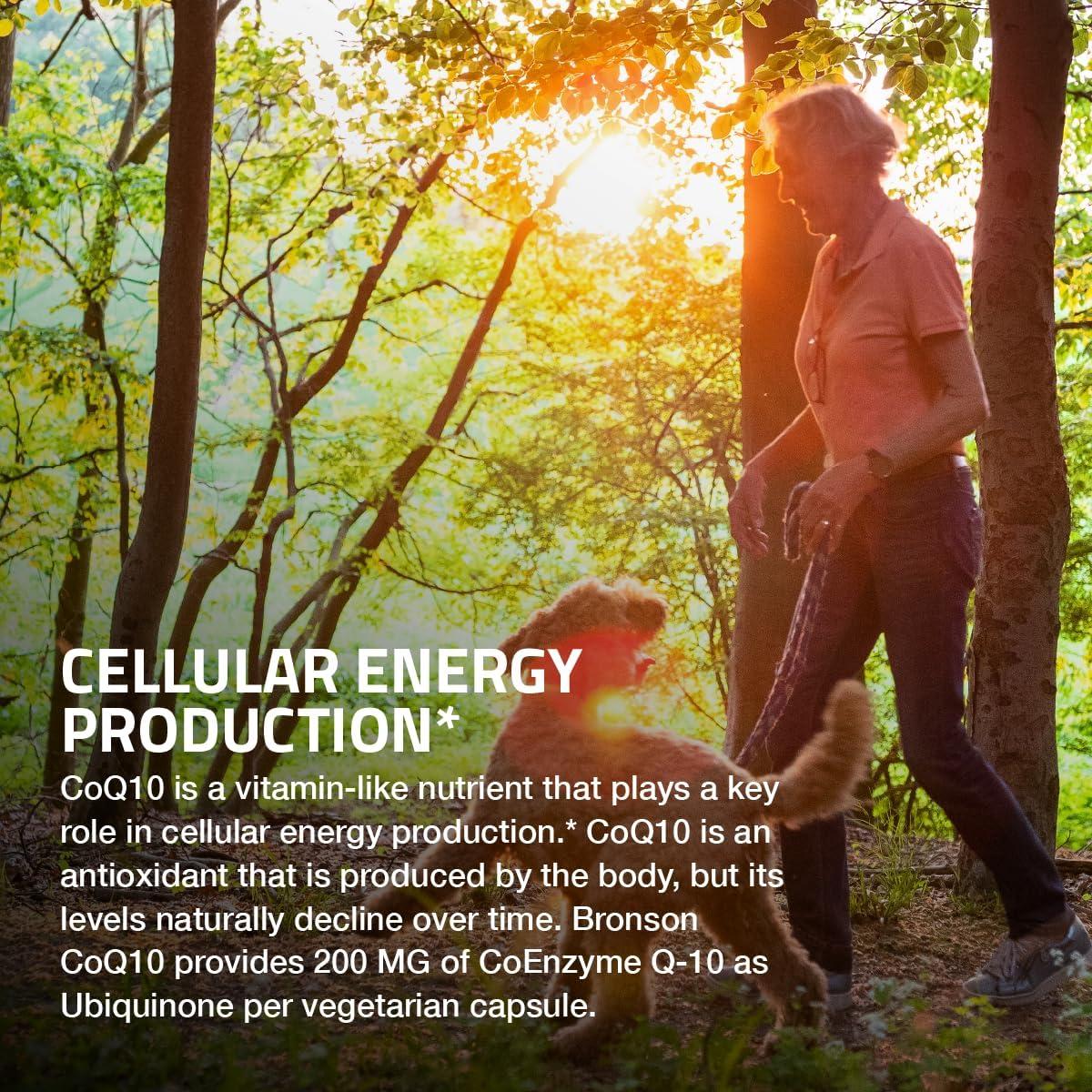 Bronson CoQ10 200 MG Alta Potencia 60 Cápsulas Vegetarianas