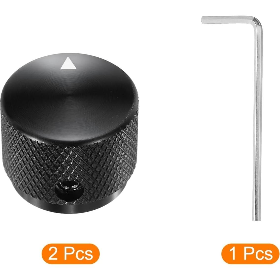 Perillas de Potenciómetro Aluminio MECCANIXITY 2 Pcs 4mm ID