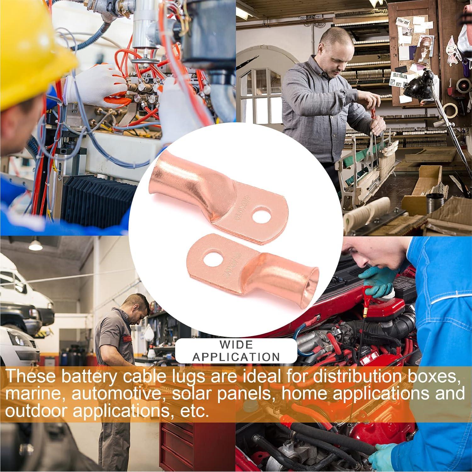 Kit de Conectores de Batería 48PCS Taukealugs AWG 1/0 a 4/0