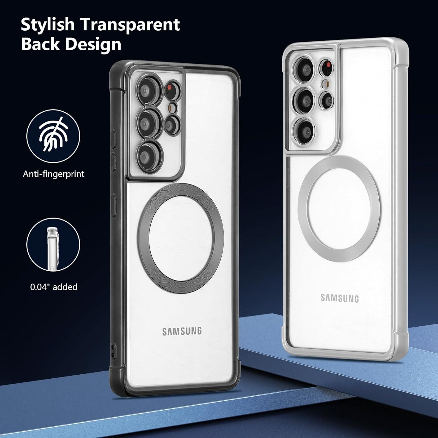 Funda Magnética RALEAVO para Samsung Galaxy S21 Ultra - Negro