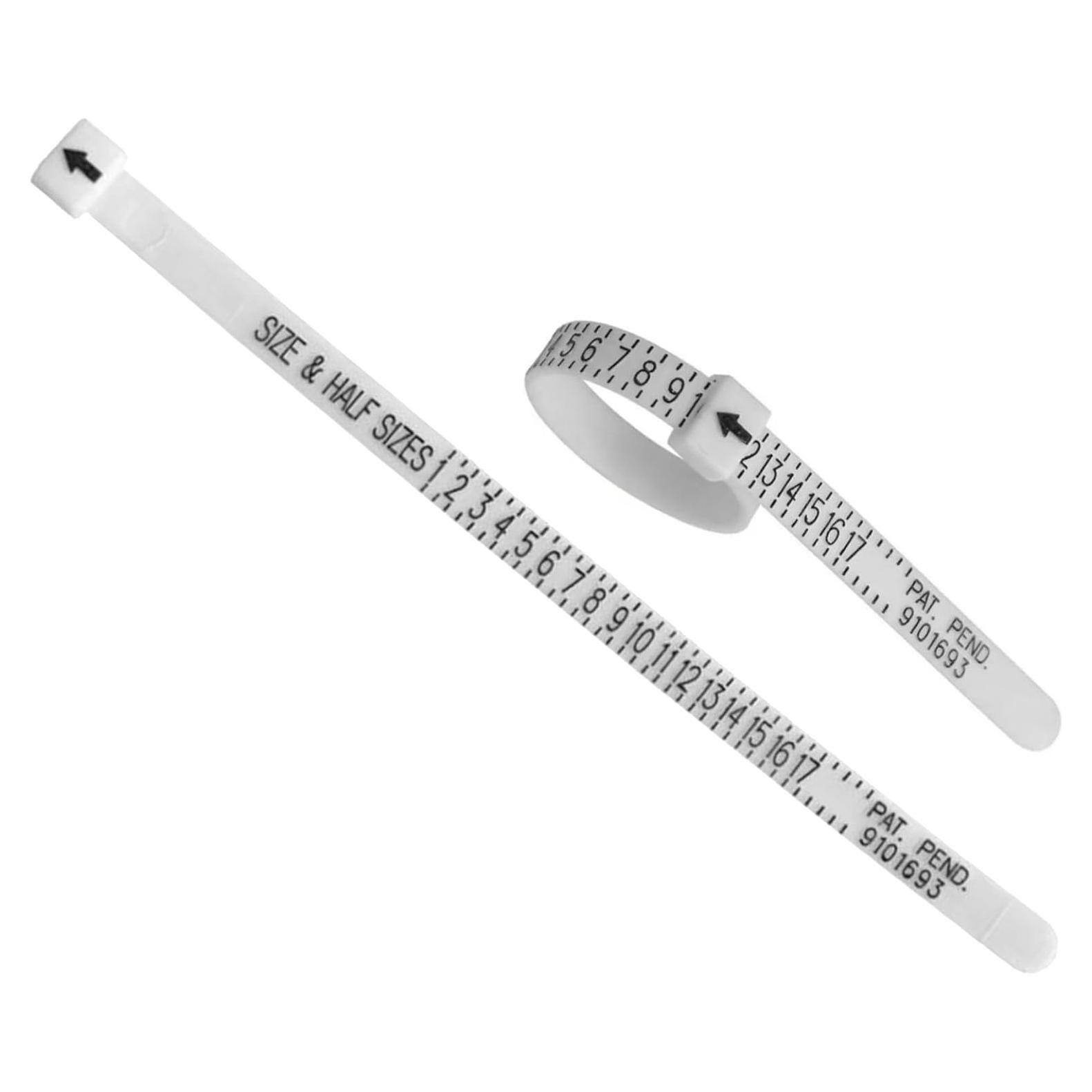 Medidor de Talla de Anillo Gem Oro - Ajustable y Reutilizable